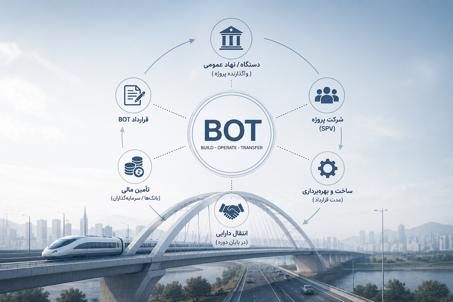 ساختار تأمین مالی در پروژه‌های BOT